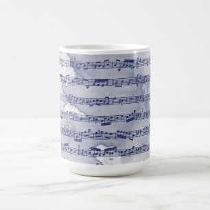 Musiknoten Aquarell Kaffeetasse