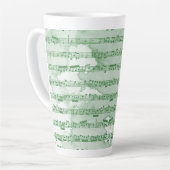 Musiknoten Aquarell Milchtasse (Linke Ecke)