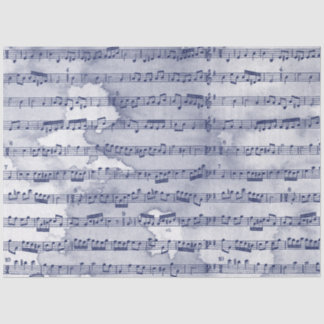Musiknoten Aquarell Seidenpapier