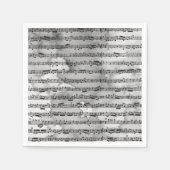 Musiknoten Aquarell Serviette (Vorderseite)