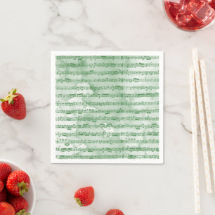 Musiknoten Aquarell Serviette