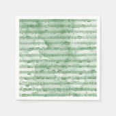 Musiknoten Aquarell Serviette (Vorderseite)