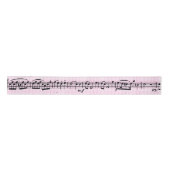 Musiknoten auf Pink Gingham Satinband (Vorderseite)