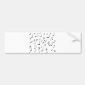 MUSIKNOTEN AUTOAUFKLEBER (Vorne)