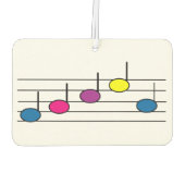Musiknoten Autolufterfrischer (Rückseite)