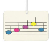 Musiknoten Autolufterfrischer (Vorderseite)