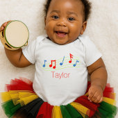 Musiknoten Baby Strampler