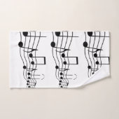 Musiknoten-Badezimmer-Tuch-Set Badhandtuch Set (Handtuch)