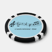 Musiknoten Band oder Chor individuelle Musik Pokerchips (Einzeln)