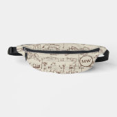 Musiknoten Bauchtasche (Vorderseite)