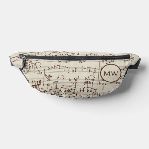 Musiknoten Bauchtasche