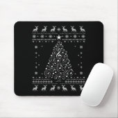 Musiknoten Baum Weihnachten hässlicher Pullover Xm Mousepad (Mit Mouse)