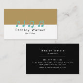 Musiknoten, Beruflicher Vokalist Visitenkarte (Vorne/Hinten)