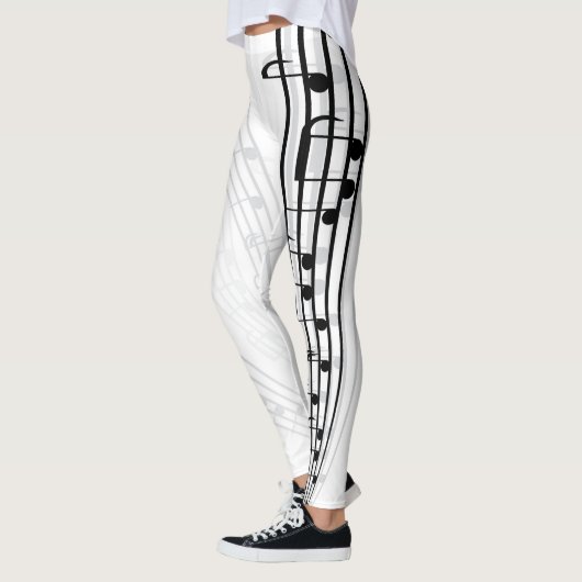 Musiknoten-Blatt Leggings (Links)