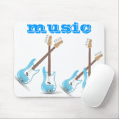 Musiknoten-blaues Mousepad (Mit Mouse)