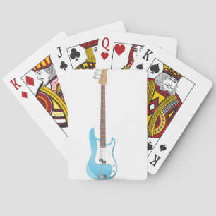 Musiknoten-blaues Spielkarten