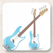 Musiknoten-blaues Untersetzer (Vorderseite)