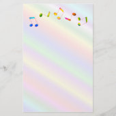 Musiknoten Briefpapier (Vorderseite)