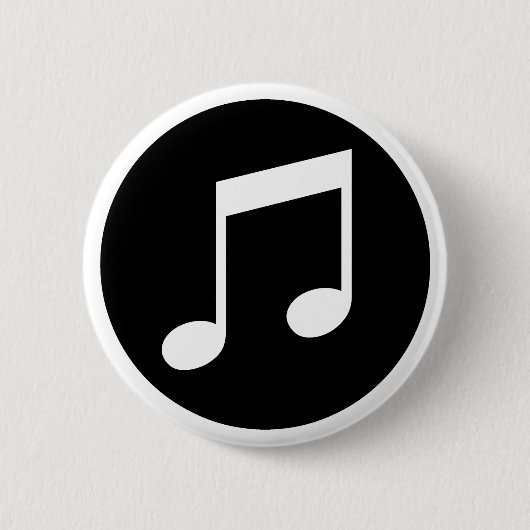 Musiknoten Button (Vorderseite)