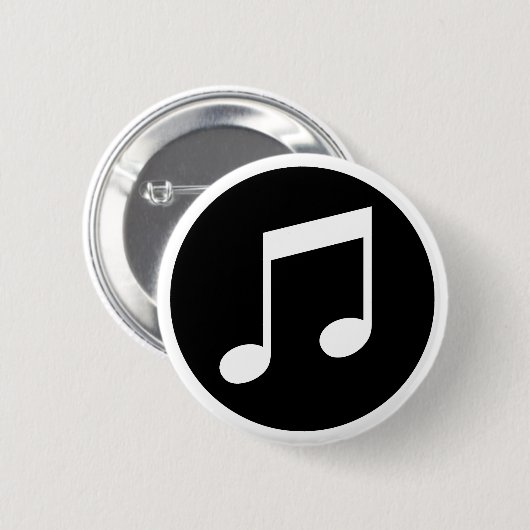 Musiknoten Button (Vorne & Hinten)