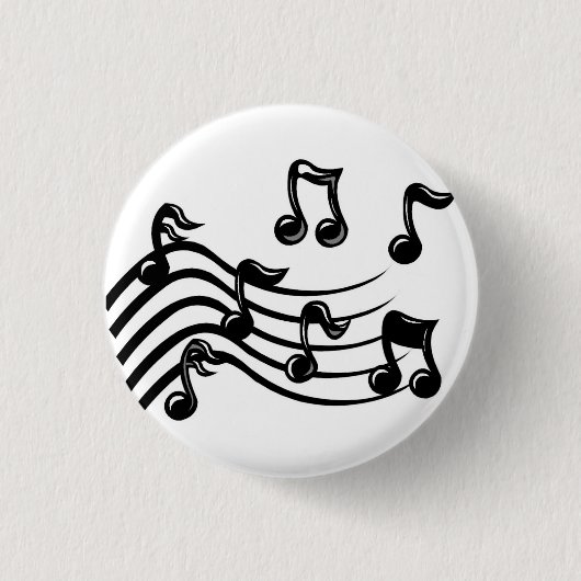 Musiknoten Button (Vorderseite)