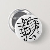 Musiknoten Button (Vorne & Hinten)