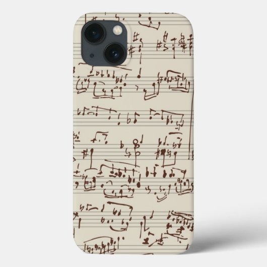Musiknoten Case-Mate iPhone Hülle (Rückseite)