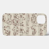 Musiknoten Case-Mate iPhone Hülle (Rückseite (Horizontal))