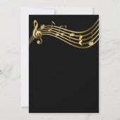 Musiknoten Concert Template Elegante Einladung (Rückseite)