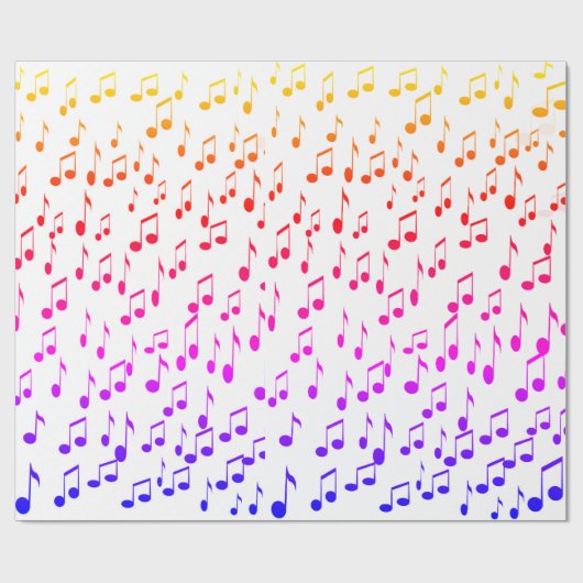 Musiknoten, die Beats!_ Geschenkpapier (Flach)