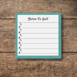 Musiknoten, die sich selbst klebrig machen post-it klebezettel