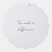 Musiknoten, die Sie verändern Ornament Karte (Rückseite)