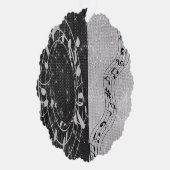 Musiknoten, die Sie verändern Ornament Karte (Rechts)