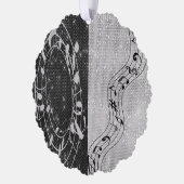 Musiknoten, die Sie verändern Ornament Karte (Links)