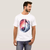 Musiknoten Digitale Kunst Aquarellbilder T-Shirt (Vorne ganz)