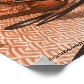 Musiknoten drucken poster (Ecke)