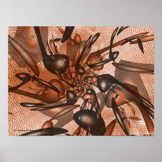 Musiknoten drucken poster (Vorne)