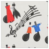 Musiknoten Druckgewebe Stoff (Nahaufnahme)