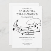 Musiknoten Elegantes Klavierkonzert & Programm (Vorne/Hinten)