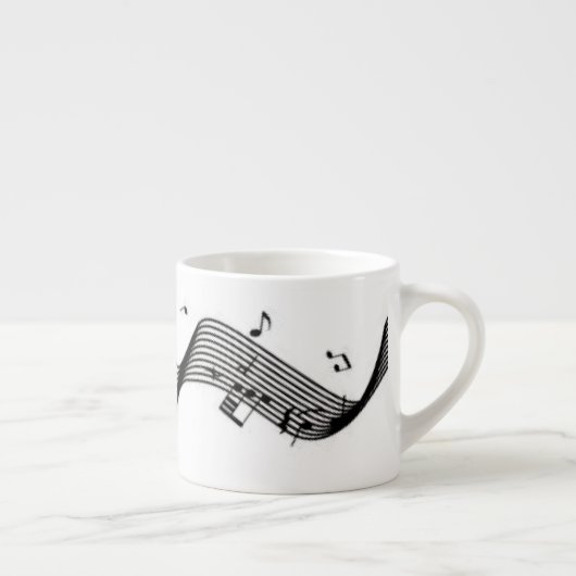 Musiknoten Espressotasse (Rechts)