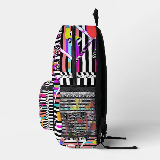 Musiknoten farbenfroh bedruckter rucksack (Rechts)