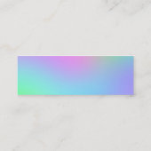 Musiknoten Farbenfrohe Mini Business Cards Mini Visitenkarte (Rückseite)