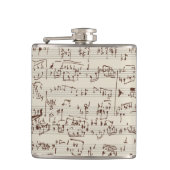 Musiknoten Flachmann (Vorderseite)