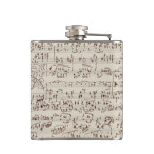 Musiknoten Flachmann (Rückseite)