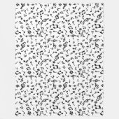 Musiknoten Fleecedecke (Vorderseite)