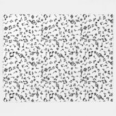 Musiknoten Fleecedecke (Vorderseite (Horizontal))