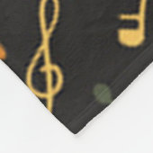 Musiknoten Fleecedecke (Ecke)