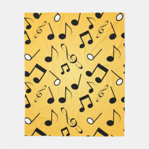 Musiknoten Fleecedecke