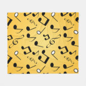 Musiknoten Fleecedecke (Vorderseite (Horizontal))