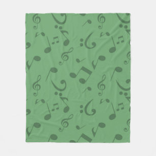 Musiknoten Fleecedecke